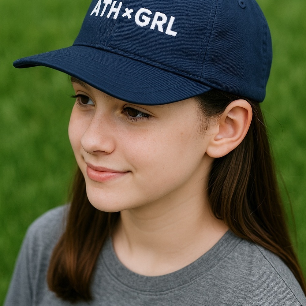 4/$30 Bundle 🌈Athleta ATH×GRL Navy Baseball Cap One Size Girls NWT
